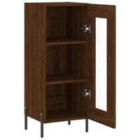 Dressoir 34,5x34x90 cm bewerkt hout bruineikenkleurig - thumbnail