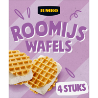 Jumbo Roomijs Wafels 4 Stuks - thumbnail