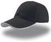 Atlantis AT609 Zoom Piping Sandwich Cap - Black/White/Grey - One Size