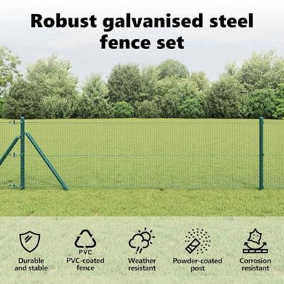 VidaXL Afrasteringspaal groen 10 x 0,6 m (19 x 19 mm gaas) VidaXL Afrasteringspaal groen 10 x 0,6 m (19 x 19 mm gaas)