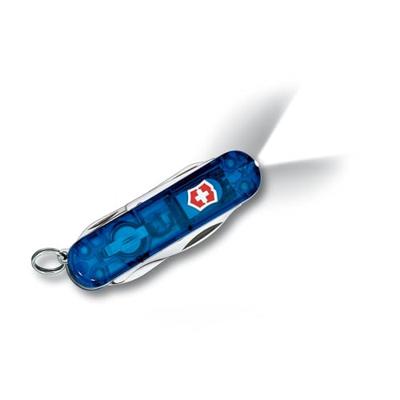 Victorinox Midnite Manager 0.6366.T2 Zwitsers zakmes Met LED-lamp Aantal functies 10 Blauw (transparant)