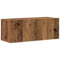 7-delig Tv-meubelset wandmontage bewerkt hout oud houtkleurig - thumbnail