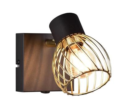 Trio Design wandlampArdon zwart met goud - R81381080