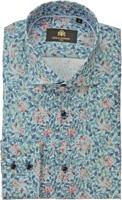 Circle of Gentlemen Overhemd Darsh Planten Print Slim Fit - thumbnail