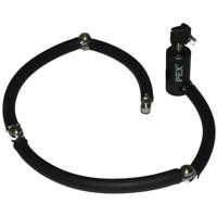 PEX Scharnierarm slot zwart 72cm - thumbnail