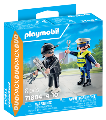 Playmobil® Duopack 71804 politieman en inbreker Playmobil® Duopack 71804 politieman en inbreker