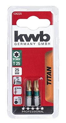 Schroefbit 25mm titaan t25 2st KWB - Kwb
