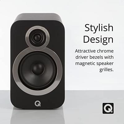 Q Acoustics: 3020i Boekenplank Speakers 2 Stuks - Carbon Black