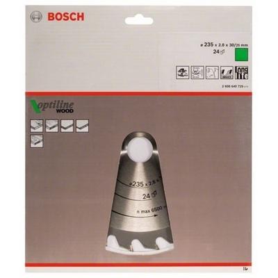 Bosch Professional Cirkelzaagblad PRO Wood | Ø 235 x 2,8 x 30mm 24T - 2608640725 Bosch Professional Cirkelzaagblad PRO Wood | Ø 235 x 2,8 x 30mm 24T - 2608640725