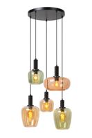 Lucide ILONA - Hanglamp - 5xE27 - Zwart - thumbnail