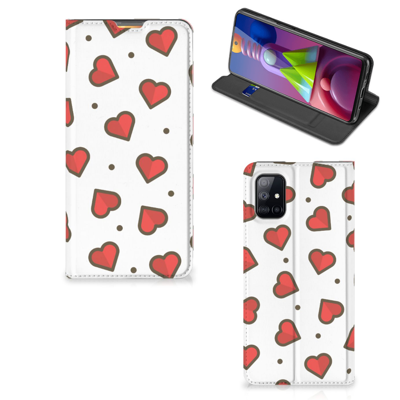Samsung Galaxy M51 | Hoesje met Magneet | Hearts Samsung Galaxy M51 | Hoesje met Magneet | Hearts