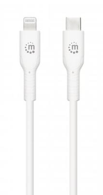 Manhattan 394529 USB C op Lightning® laad- en synchronisatiekabel 2 m wit