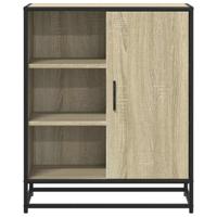 Dressoir 62x35x76 cm bewerkt hout sonoma eikenkleurig - thumbnail