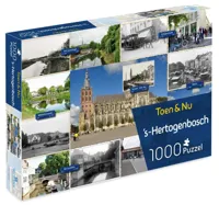 Puzzel Toen en nu 's-Hertogenbosch 1000 stukjes - thumbnail