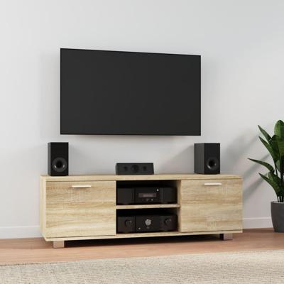 Tv-meubel 120x40,5x35 cm bewerkt hout sonoma eikenkleurig