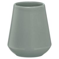 Tandenborstelbeker Sealskin Conical 10,5x9 cm Porselein Groen - thumbnail