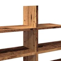 Wandschap 124,5x18x60,5 cm bewerkt hout oud houtkleurig - thumbnail