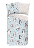 Good Morning Kinderdekbedovertrek "pinguins" - Multi - (135x200 cm) - Katoen Flanel - thumbnail