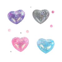 Knijpbal Hart met Glitter - thumbnail