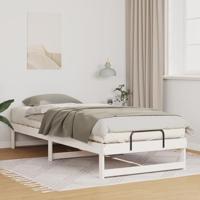 Bedframe Wit 80 x 220 cm Massief grenenhout - thumbnail