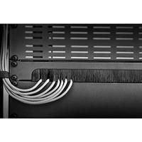 Renkforce RF-3429142 19 inch Afdekking met borstels voor patchkast 1 HE Zwart - thumbnail