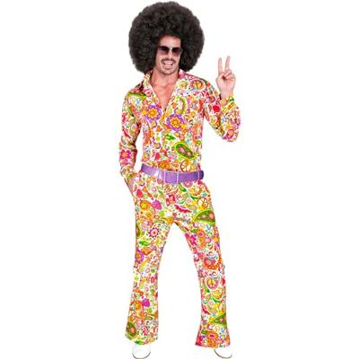 Flared 60&apos;s Broek Heren Peace & Paisley