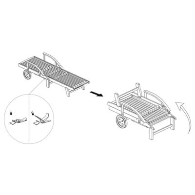 Ligbed massief acaciahout Ligbed massief acaciahout
