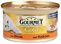 Gourmet Gold Mousse Kattenvoer nat met Kalkoen 24 x 85g bij Jumbo - thumbnail