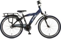 Alpina yabber j24 jet black metallic matt - sporty blue ma. - thumbnail