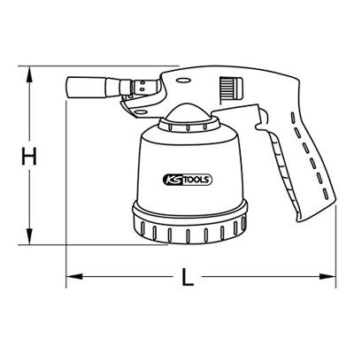 KS Tools 903.5901 Gasbrander 650 °C 1 stuk(s)