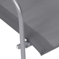 4-delige Loungeset stof en staal grijs - thumbnail