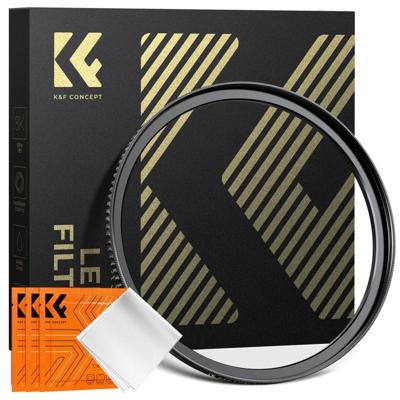 K&F Concept Premium Step-Up Ring messing 67-82mm lens adapterring voor filters en lenskap
