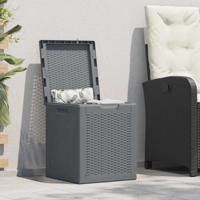 Tuinbox 90 L PP rattan grijs - thumbnail
