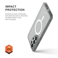 Urban Armor Gear Dot Case Samsung Galaxy S26 Ultra Ice MagSafe compatible, Met magneetmodule - thumbnail
