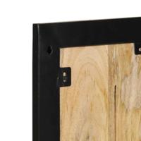 Kapstok 40x2x80 cm massief ruw mangohout - thumbnail