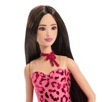 Barbie Fashionistas Pop met Roze Jurk en Luipaardprint - thumbnail