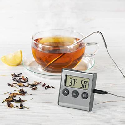 Xavax Digitale vleesthermometer met timer Kookaccessoires Zwart