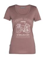 Icebreaker Tech Lite SS Scoop Tour Club 1995 Dames T-shirt Suede XL - thumbnail