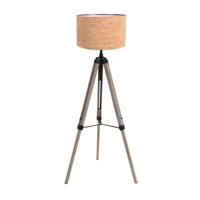Steinhauer Tripod vloerlampTriek met kurk kap Ø40cm - 4344ZW - thumbnail