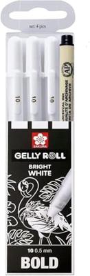 Gelschrijver Sakura Gelly Roll Classic 08 set à 3 stuks wit