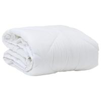 VidaXL Zomer dekbed met kussen 2 pcs wit microvezel - thumbnail