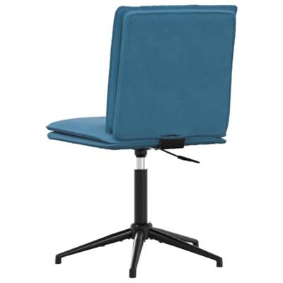 Eetkamerstoelen 2 st fluweel blauw