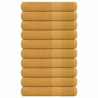 Handdoeken 10 st 100x200 cm 360 g/m 100% katoen goudkleurig - thumbnail