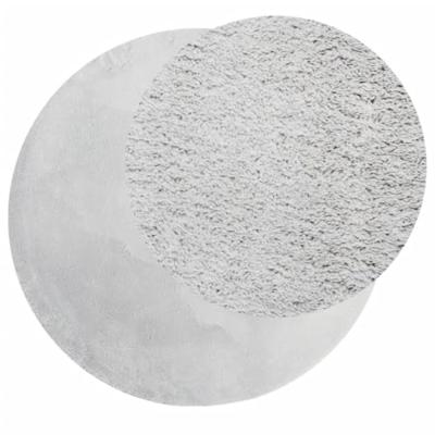 Vloerkleed laagpolig zacht en wasbaar 80 cm grijs Vloerkleed laagpolig zacht en wasbaar 80 cm grijs