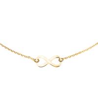 Ketting Infinity zilver goudkleurig 1,4 mm 41 + 4 cm - thumbnail