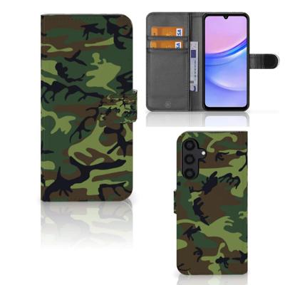 Samsung Galaxy A15 | Telefoon Hoesje | Army Dark