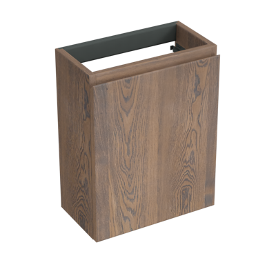 Fonteinkast Forzalaqua Siena 39.5x21.5x50 Cm 1 Deur Rechts Eiken Havanna