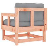 Tuinstoelen 2 st met kussens massief douglashout - thumbnail