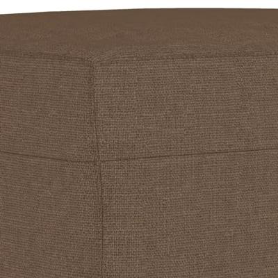 3-delige Loungeset stof bruin