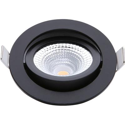 EcoDim LED inbouwspot 5W DimToWarm 85mm 36gr rond verstelbaar zwart - LED4710 EcoDim LED inbouwspot 5W DimToWarm 85mm 36gr rond verstelbaar zwart - LED4710